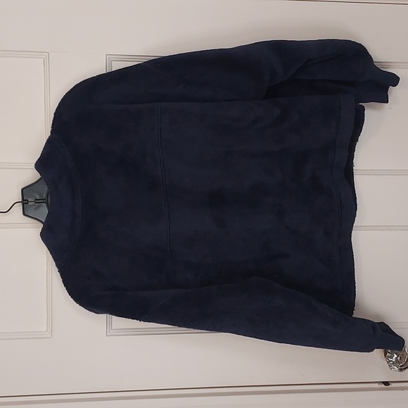 Old Navy Cropped Sherpa Half-Zip Sweatshirt - Picture 9 of 11